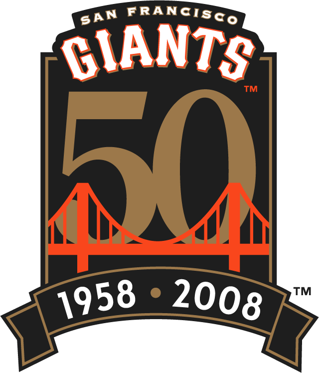 San Francisco Giants 2008 Anniversary Logo vinyl decal